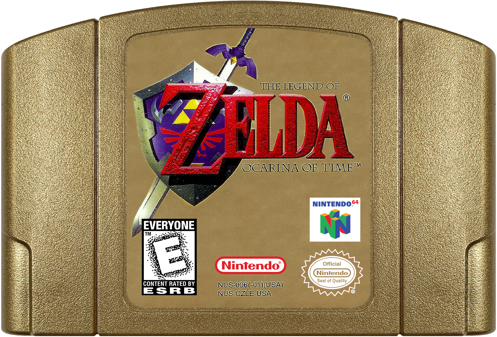 The Legend of Zelda: Ocarina of Time cartridge